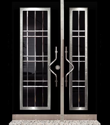 Siyah Mat Modern Villa Kapısı