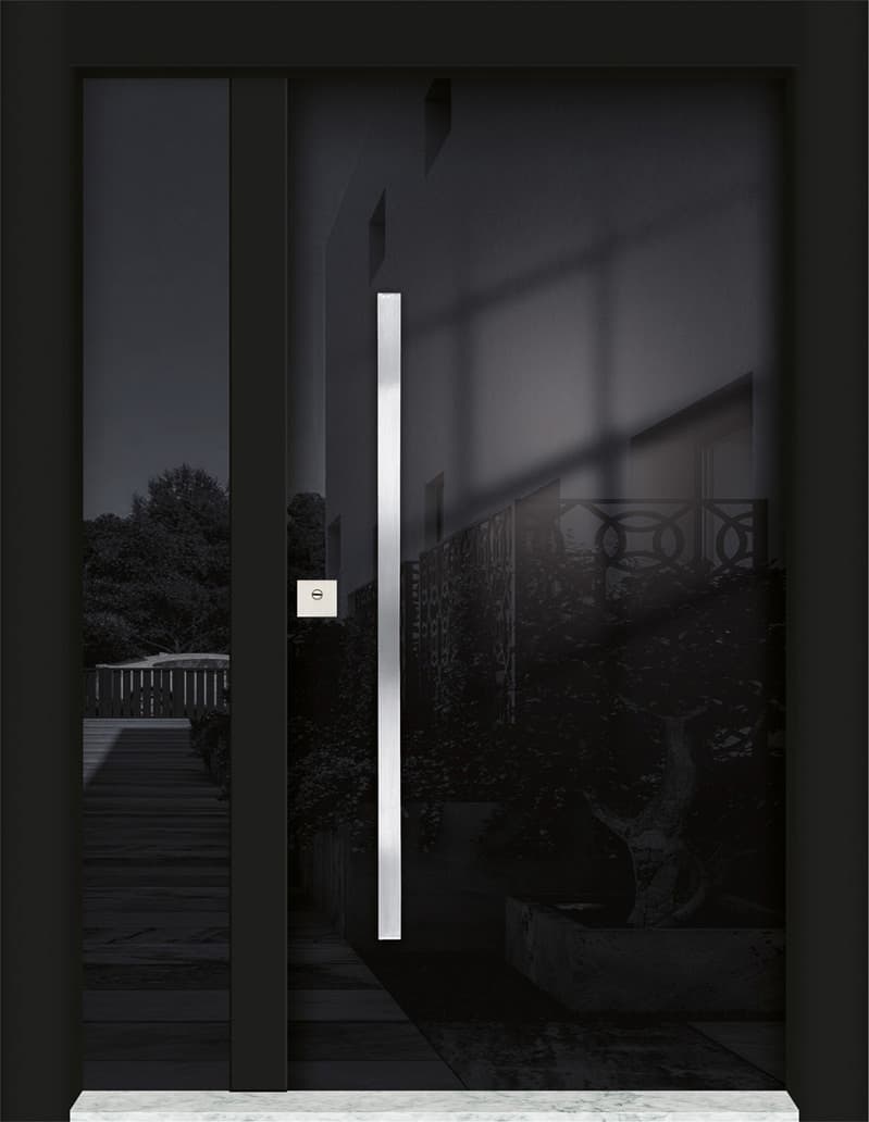 Siyah Modern Lüks Villa Kapısı