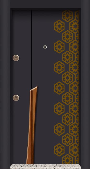 Desenli Modern PVC Kapı